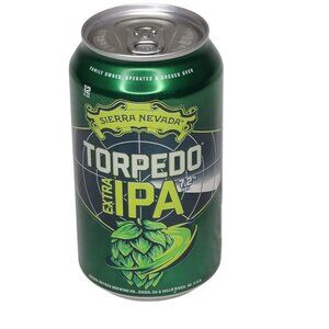 Sierra Nevada Torpedo Extra IPA Empty Beer Can Bottom Opened 12 oz